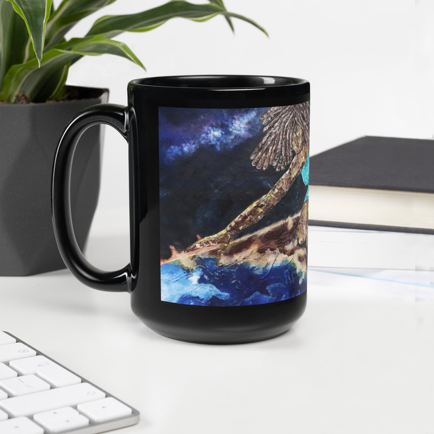 She Black Glossy Mug