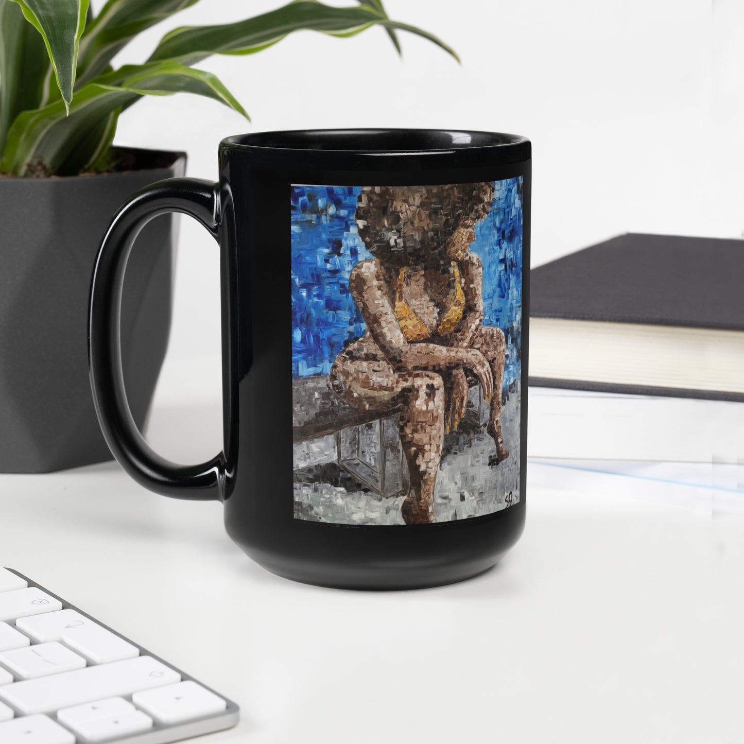 Sis Black Glossy Mug