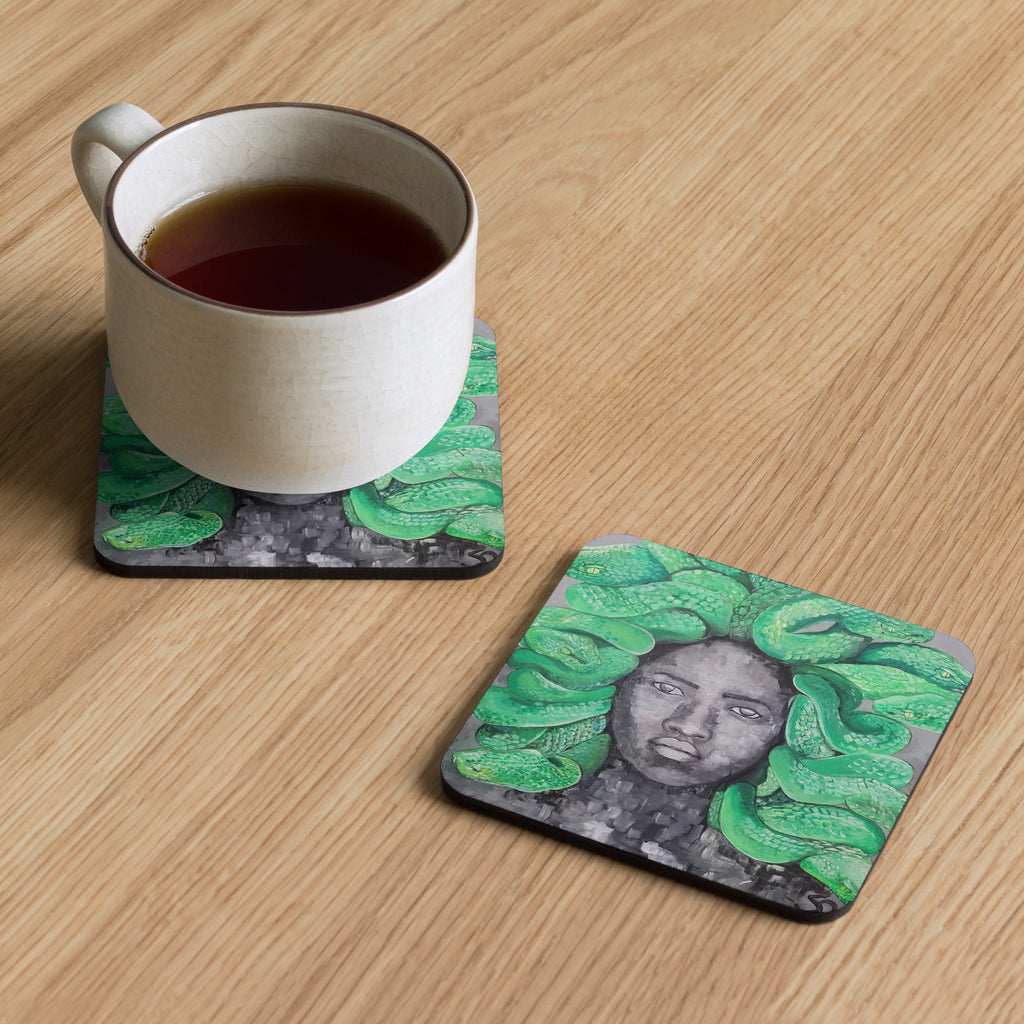 Medusa Cork-back coaster