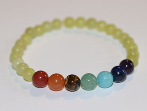 Chakra Beaded Bracelet - 7 Healing Stones Beads