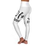 JFA High Waisted Yoga Leggings Black Letters